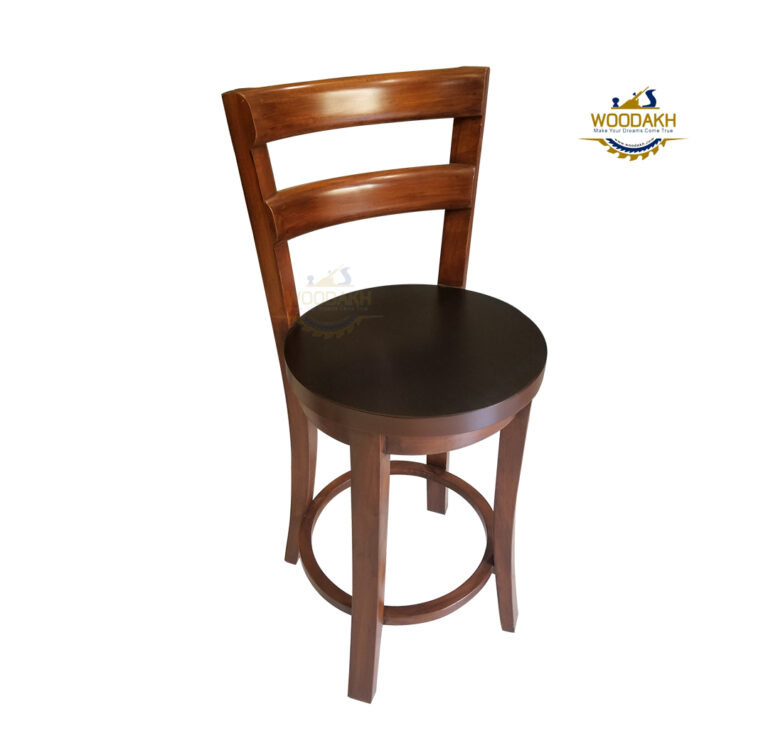 WOODAKH Solid Wood Bar Stool Kitchen Counter Stool Bar Chair