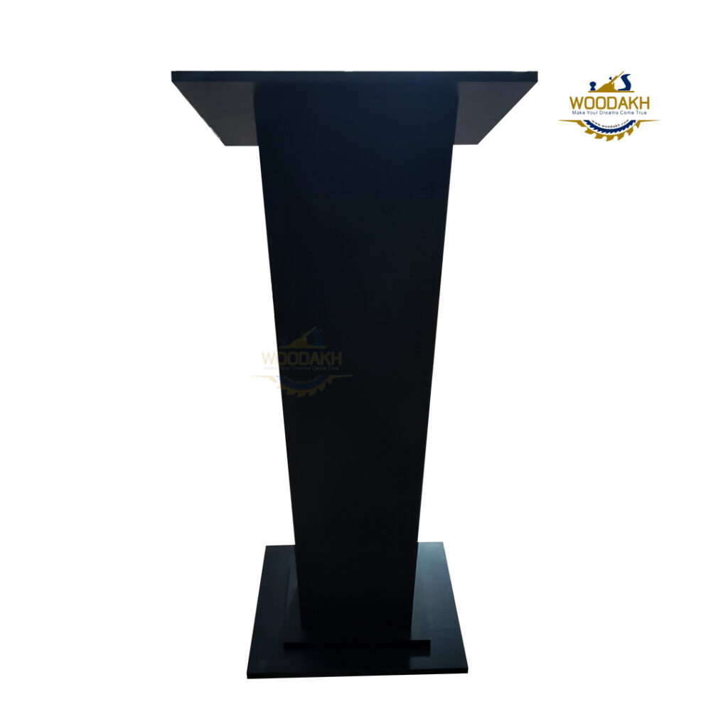 Modern New Design Lecture Stand Black Laminated podium WoodAKH