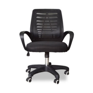 WOODAKH Office Revolving Chair for Staff – Computer Chair (Black)